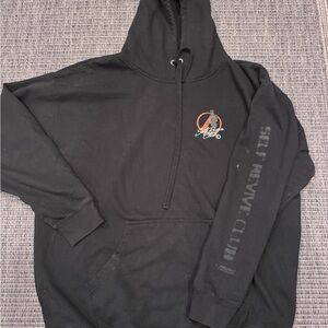 Mera Self Revive Club Black Hoodie